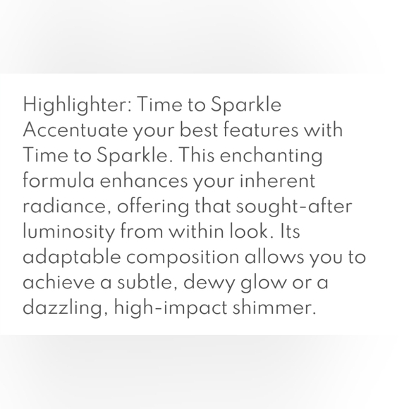 Highlighter. Time to Sparkle. Farmasi quality brand. Unique applicator. - Picture 4 of 7